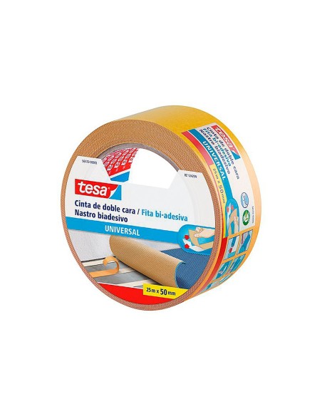 Cinta adhesiva tesa doble cara universal 25 mt...