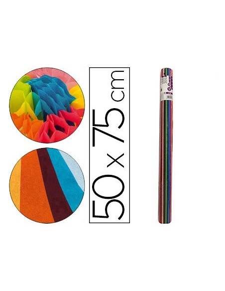 Papel seda liderpapel 12 colores surtidos...