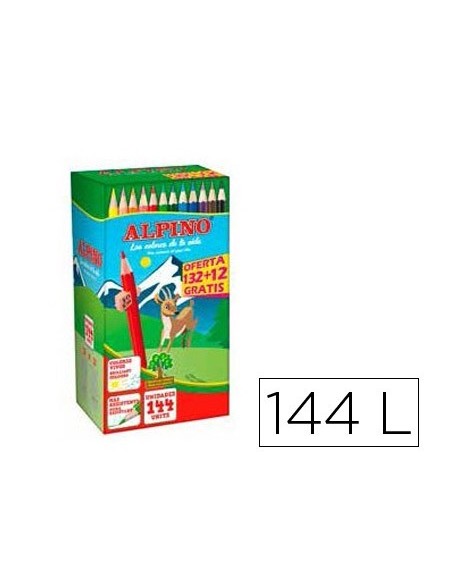 Lapices de colores alpino school pack de 132 +...