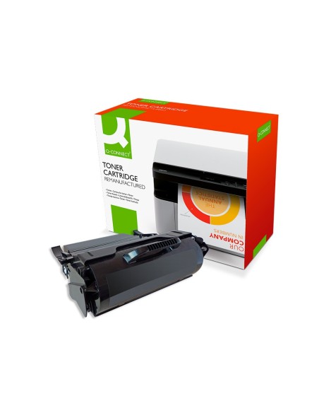 Toner q-connect compatible lexmark t650 negro...