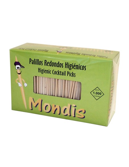 Palillo de dientes enfundado en celofan caja de 1000 unidades