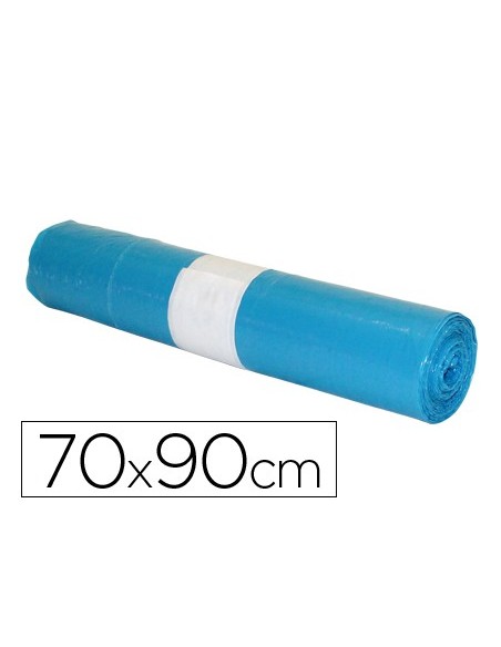 Bolsa basura industrial azul 70x90cm galga 110...