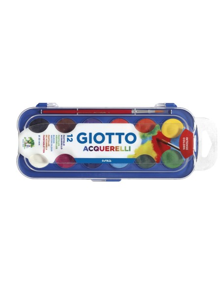 Acuarela giotto 12 colores con pincel estuche...