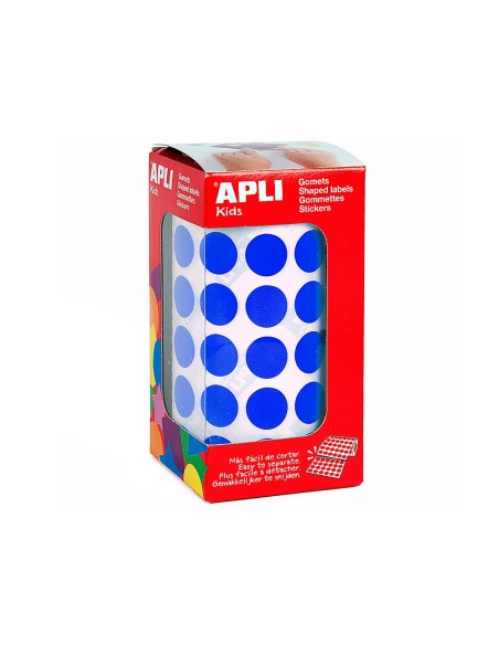 Gomets autoadhesivos circulares 15 mm azul en...