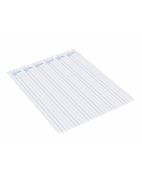 Recambio liderpapel cuarto apaisado pautaguia 100 hojas 75 g cuadriculado pautado 6 mm con margen 2 taladros