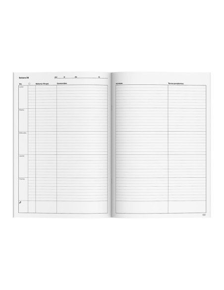 Cuaderno memo-notas additio a4 evaluacion continua mas planificacion semanal del curso