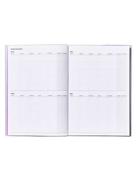Agenda de programacion additio a4 plan mensual...