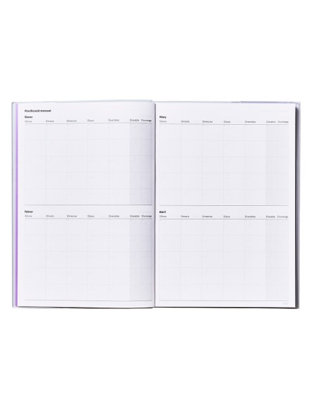 Agenda de programacion additio a4 plan mensual...