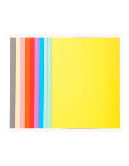 Subcarpeta cartulina gio folio amarillo pastel 180 g/m2