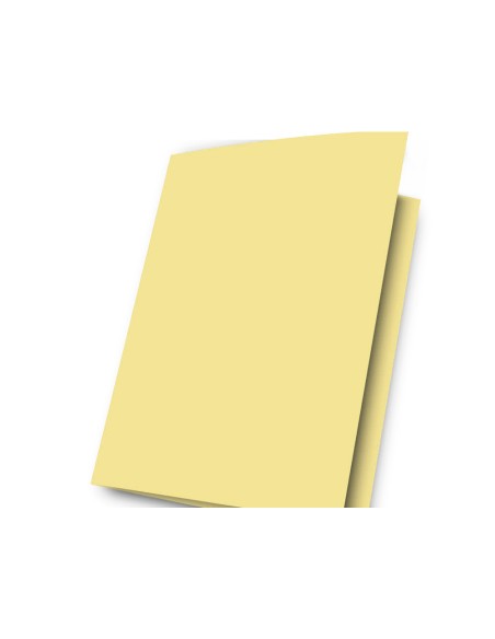 Subcarpeta cartulina gio folio amarillo pastel 180 g/m2