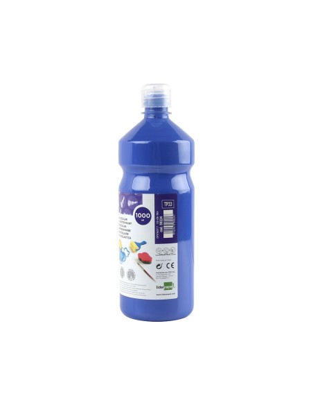 Tempera liquida liderpapel escolar 1000 ml azul...