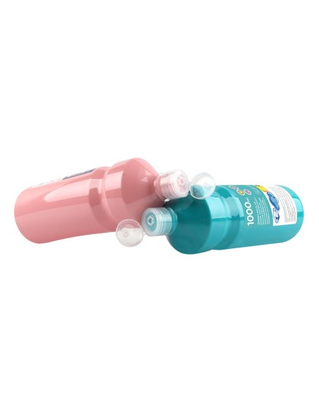 Tempera liquida liderpapel escolar 1000 ml blanco