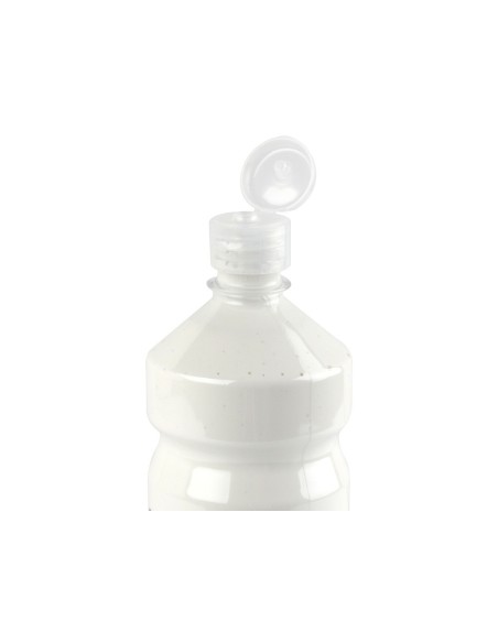 Tempera liquida liderpapel escolar 1000 ml blanco
