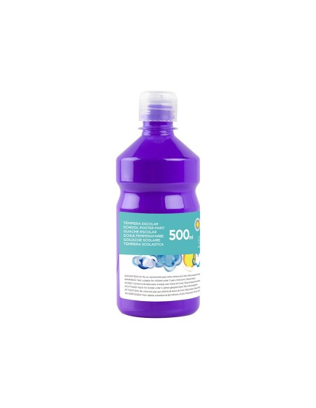 Tempera liquida liderpapel escolar 500 ml violeta