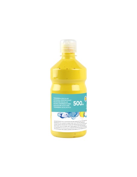 Tempera liquida liderpapel escolar 500 ml amarillo