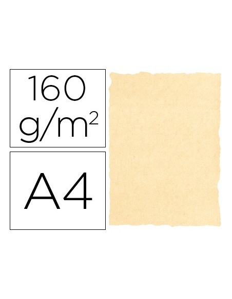 Papel pergamino din a4 160 gr color pergamino...