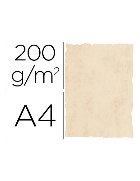 Papel pergamino din a4 200 gr color marmol...