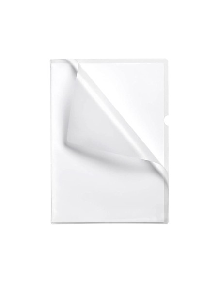 Carpeta esselte dossier uñero plastico folio transparente 110 micras