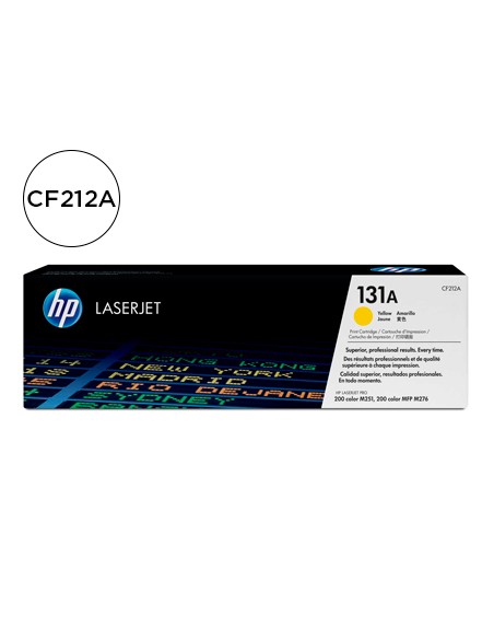 Toner hp 131a laserjet m251/m276 amarillo 1800 pag