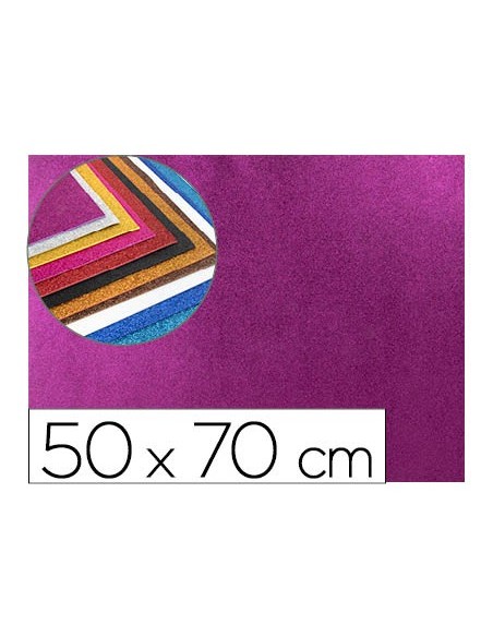 Goma eva con purpurina liderpapel 50x70cm...