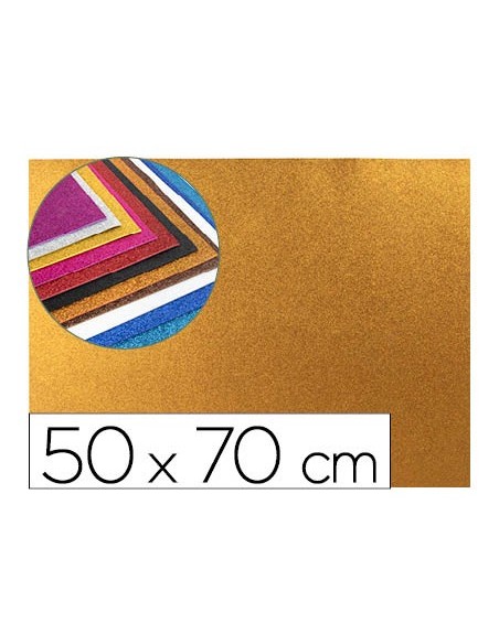 Goma eva con purpurina liderpapel 50x70cm...