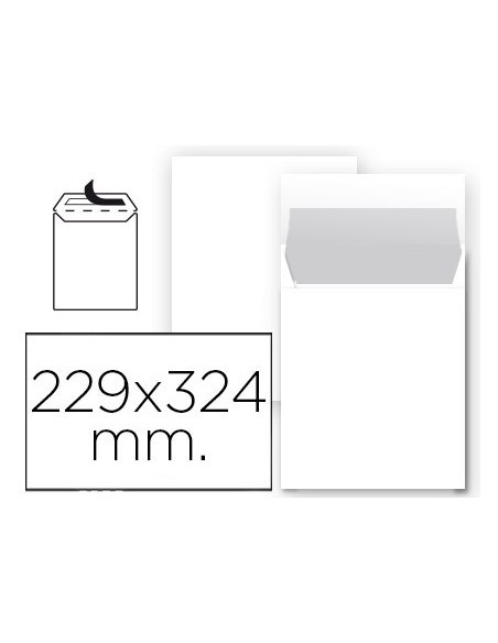 Sobre liderpapel bolsa n 8 blanco din 229x324...