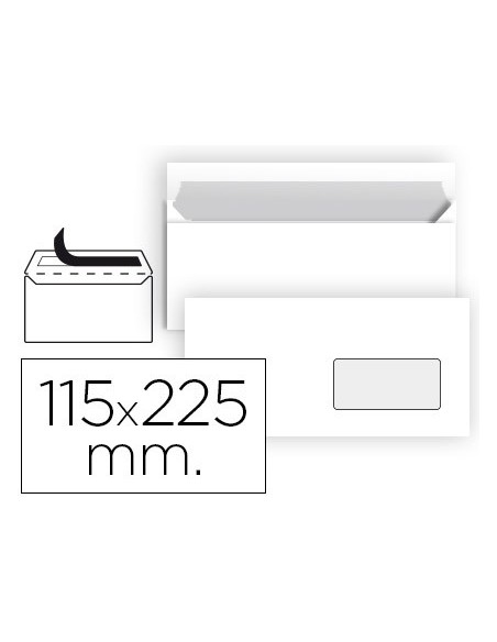 Sobre liderpapel n 4 blanco americano ventana...
