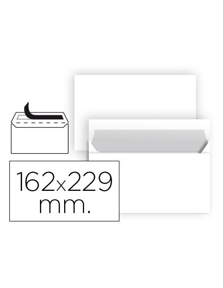 Sobre liderpapel n 11 blanco din c5 162x229 mm...