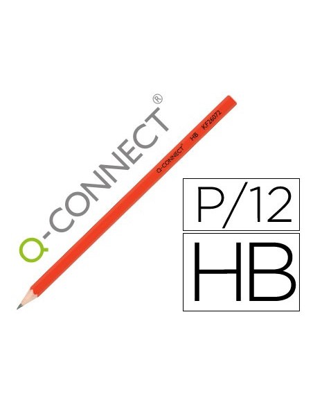 Lapices de grafito q-connect hexagonal sin goma...