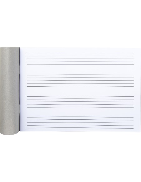 Bloc musica liderpapel pentagrama 5mm cuarto 20 hojas 100g/m2 grapado