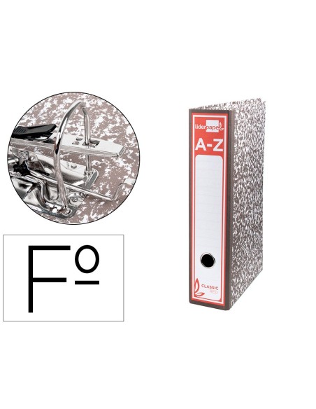 Archivador de palanca liderpapel carton forrado...