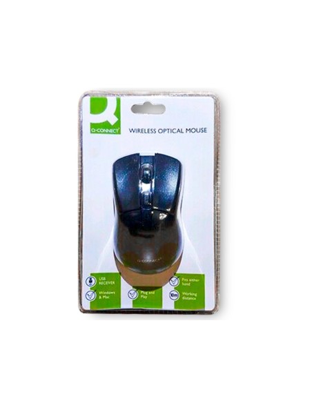Raton q-connect optico 1000 dpi inalambrico...