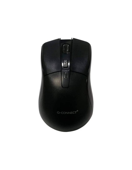 Raton q-connect optico 1000 dpi inalambrico nano receptor usb 2,4 ghz negro