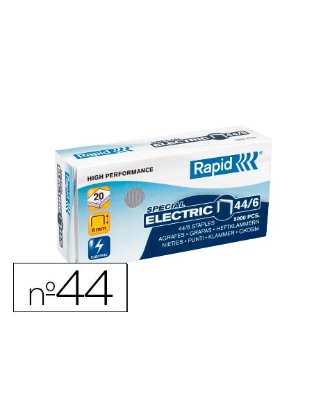Grapas rapid nº 44/6 galvanizada caja de 5000...