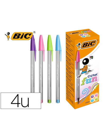 Boligrafo bic cristal large fashion cajas de 20...