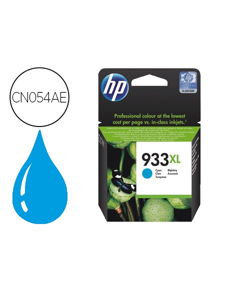 Ink-jet hp 933xl cian cn054ae officejet 6100/6600/6700 premium capacidad 825 pag