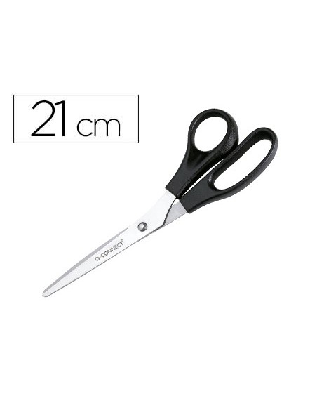Tijera oficina q-connect para zurdos 8\" 21 cm