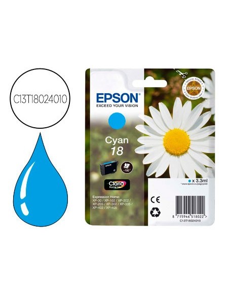 Ink-jet epson t18 cyan expression home xp-102...