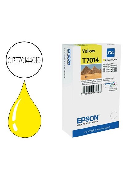 Ink-jet epson stylus t7014 amarillo xl wp-4000...