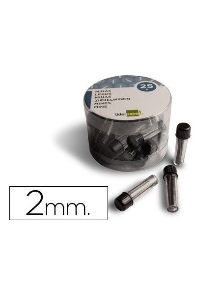 Minas liderpapel grafito 2 mm para compas...