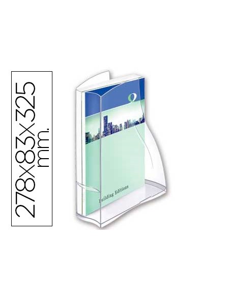 Revistero cep ellypse plastico transparente