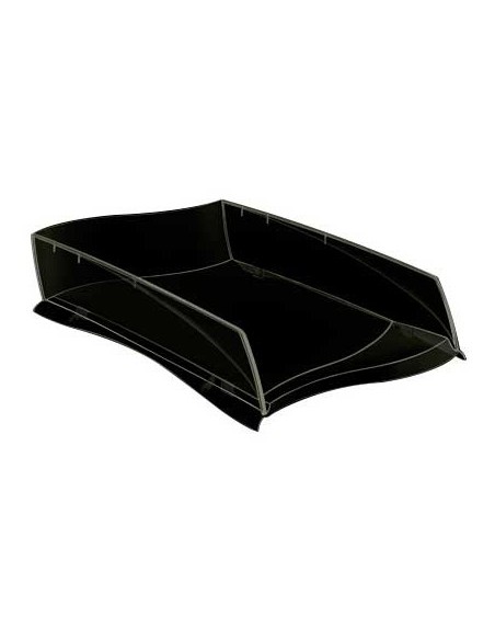 Bandeja sobremesa cep ellypse greenspirit plastico negra 380x275x82 mm