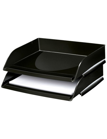Bandeja sobremesa cep plastico apaisada negro...