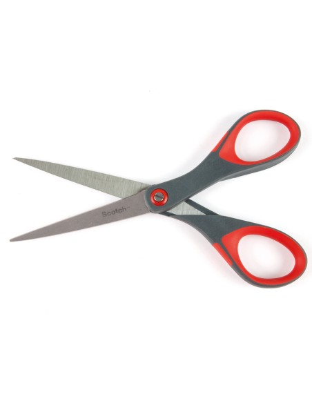 Tijera oficina scotch 18 cm de acero inoxidable con ajuste de tension