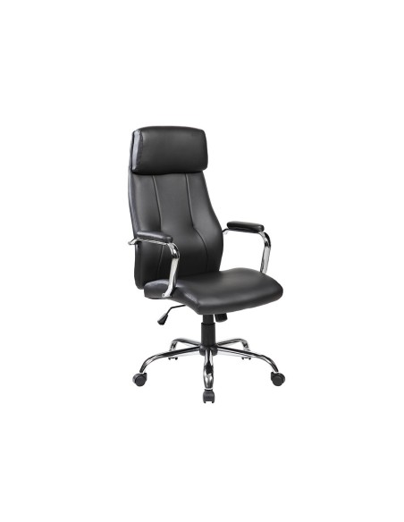 Silla rocada direccion simil piel con brazos...