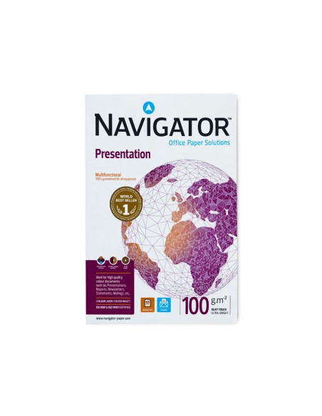 Papel fotocopiadora navigator din a3 100 gramos paquete de 500 hojas