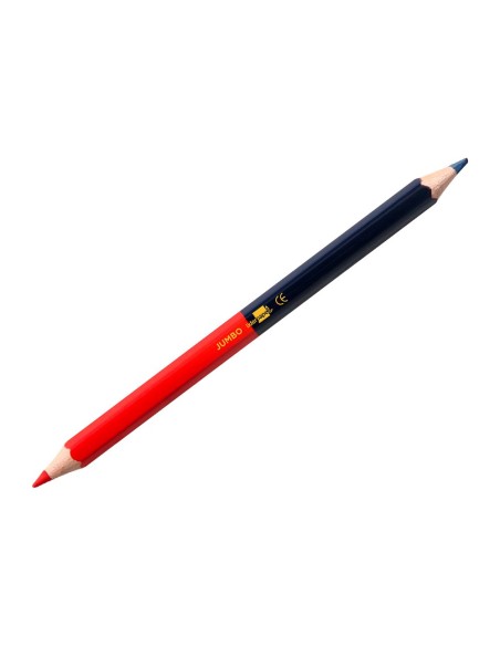 Lapices bicolor liderpapel jumbo rojo/azul