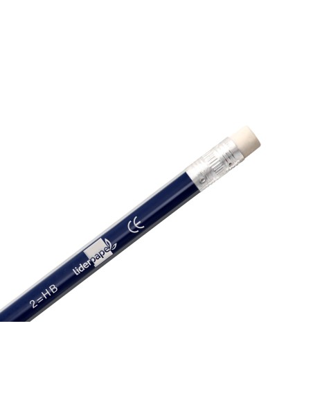 Lapices de grafito con goma liderpapel triangular