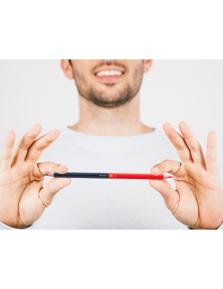 Lapices bicolor liderpapel fino rojo/azul