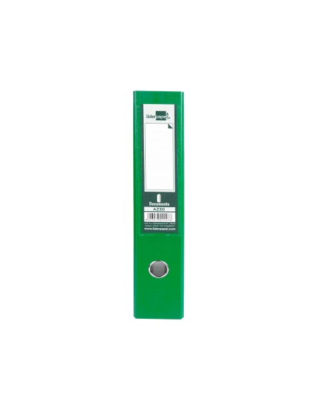 Modulo liderpapel 2 archivadores folio 2 anillas mecanismo de palanca 75mm verde